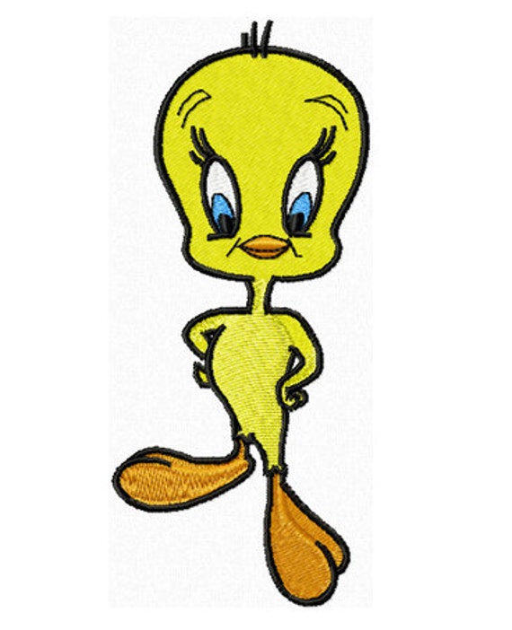 Iron On Patch Embroidered Tweety Bird Proud