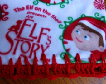 Elf on a Shelf Fleece Baby Blanket