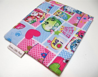 Reusable Snack Bag, SHOPKINS Snack Bag, Shopkins Sandwich Bag, Waste Free Lunch Option, Girls Snack Bag, Back To School
