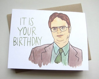 Dwight Schrute // The Office Birthday Card