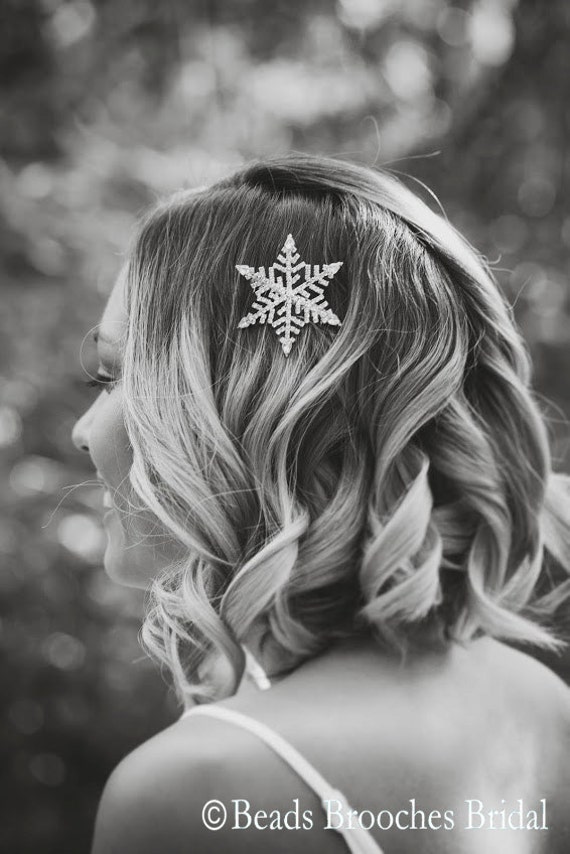 Snowflake Wedding Hair AccessorySnowflake by BeadsBroochesBridal