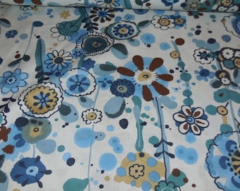 Larkspur In Bloom / Indigo - Floral Alexander Henry Fabric 1 Yard