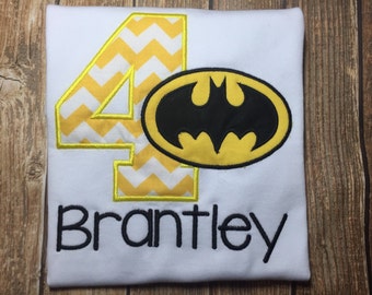 Boys batman birthday shirt