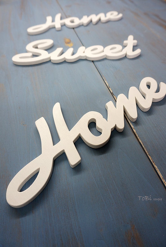 Home Sweet Home Wooden letter Home decor wall signhome