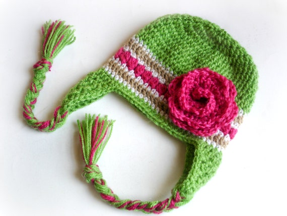 Crochet hat pattern crochet earflap hat baby by ...