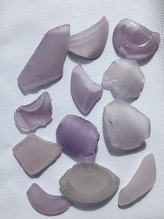 Purple Lavender Sea Glass EXTRA LARGE Very Rare