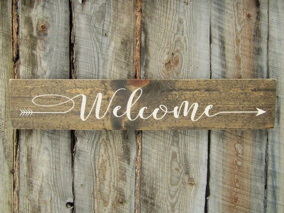 Rustic Welcome Sign 2