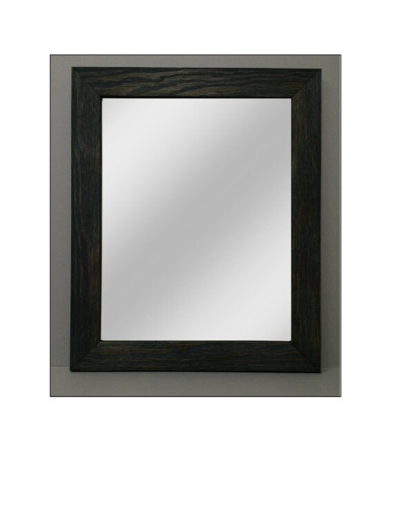16x20 Mirror in Rustic Black FrameHigh Quality 1/4