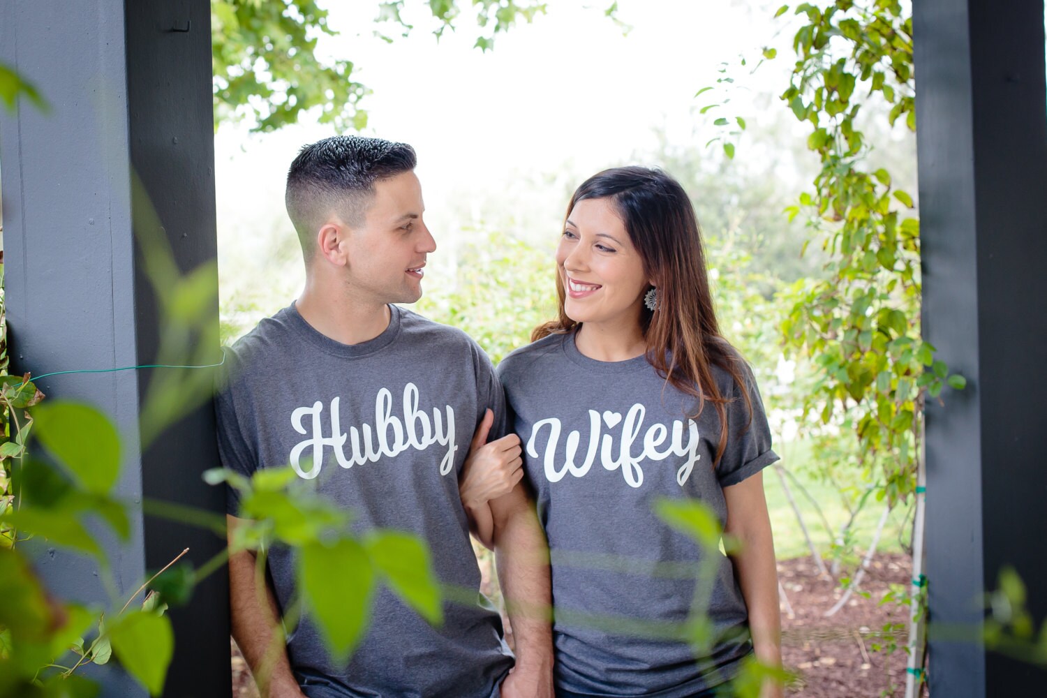 Hubby And Wifey Shirts Honeymoon Shirts Newly Wed Gift