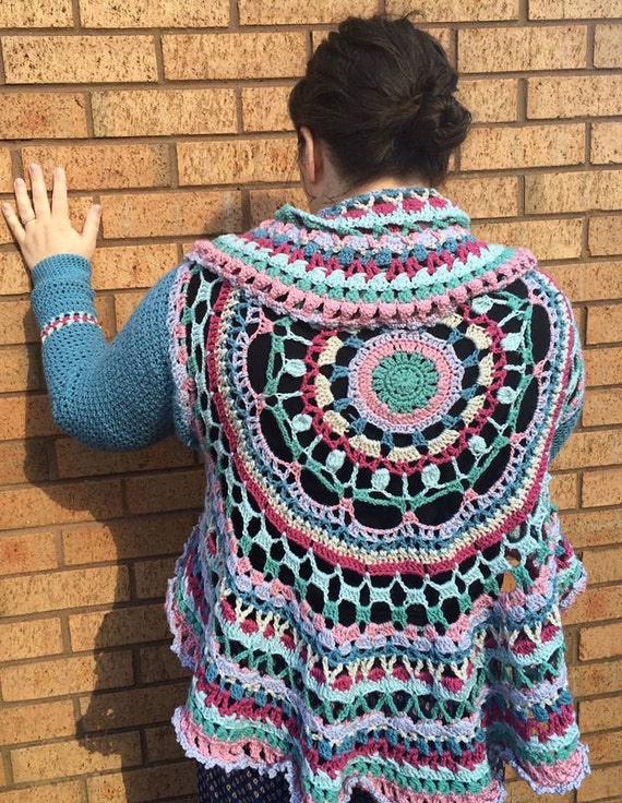 Circle Cardigan PDF crochet pattern by TheRedSpottyMushroom