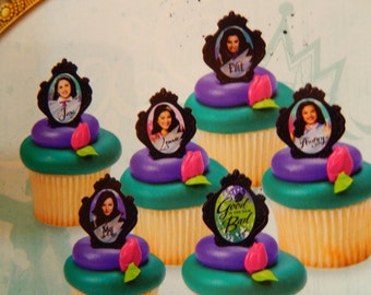 24 Disney The Descendants Ring Cupcake/Cake topper Party Supply/ Licensed