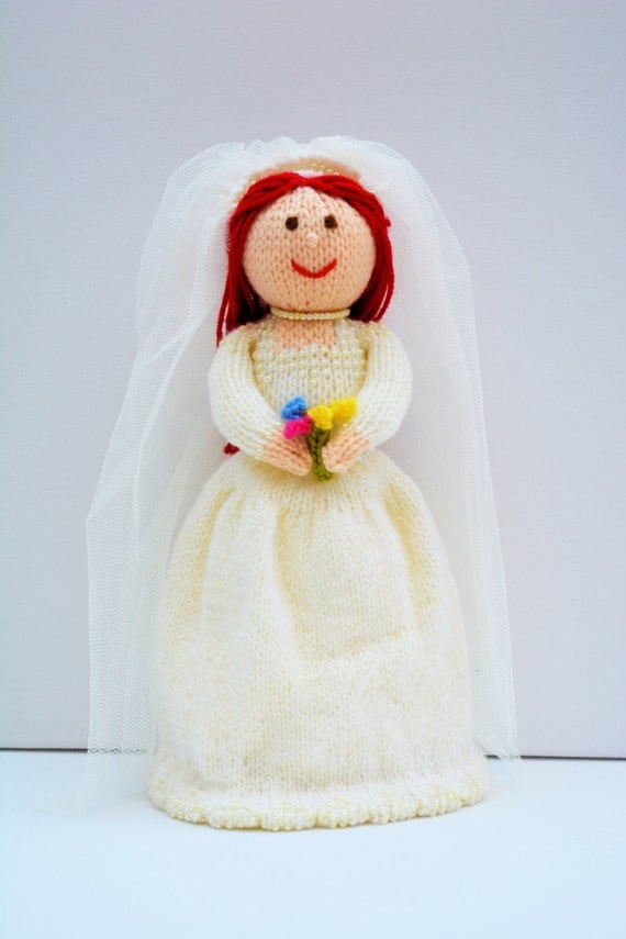 Bride Doll, Toy Knitting Pattern, Knit Doll, Doll Knitting ...
