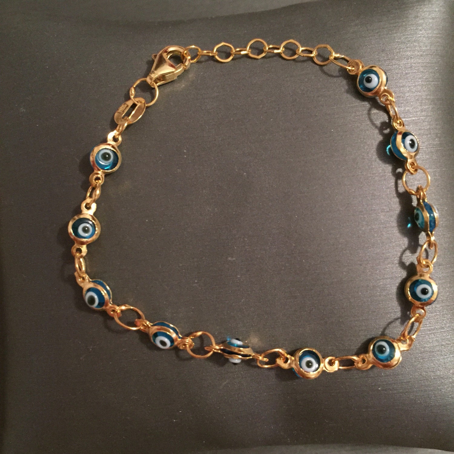 Gold Evil Eye BraceletBaby Size