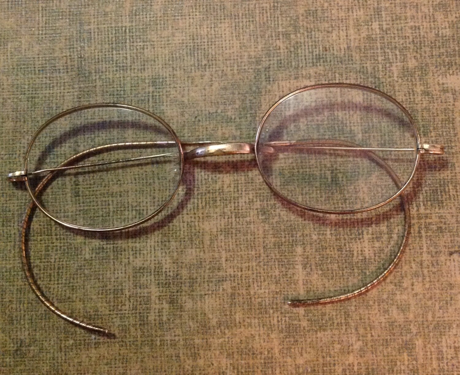 Antique Metal Wire Frame Spectacles Eyeglasses Eye Glasses