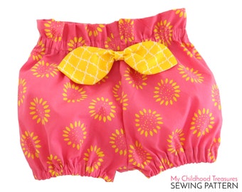 Baby Bloomer Pattern PDF, High Waisted Bloomer Pattern, Diaper Cover Pattern, Bloomer Pattern, Baby Sewing Pattern pdf, BECCA BABY