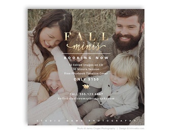 Fall Mini Session Digital Marketing Board Template for Photographers - FALL MODERN MINIS 3 - 1564