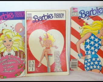 Barbie Marvel Comic Books # 3, #6, and # 7