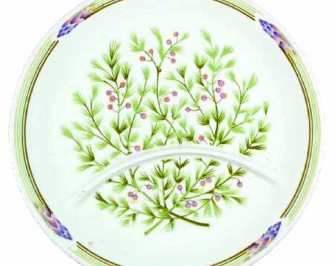 Grill Plate, Jacques Lobjoy, Vintage Restaurant Ware, Divided Porcelain Plate From France