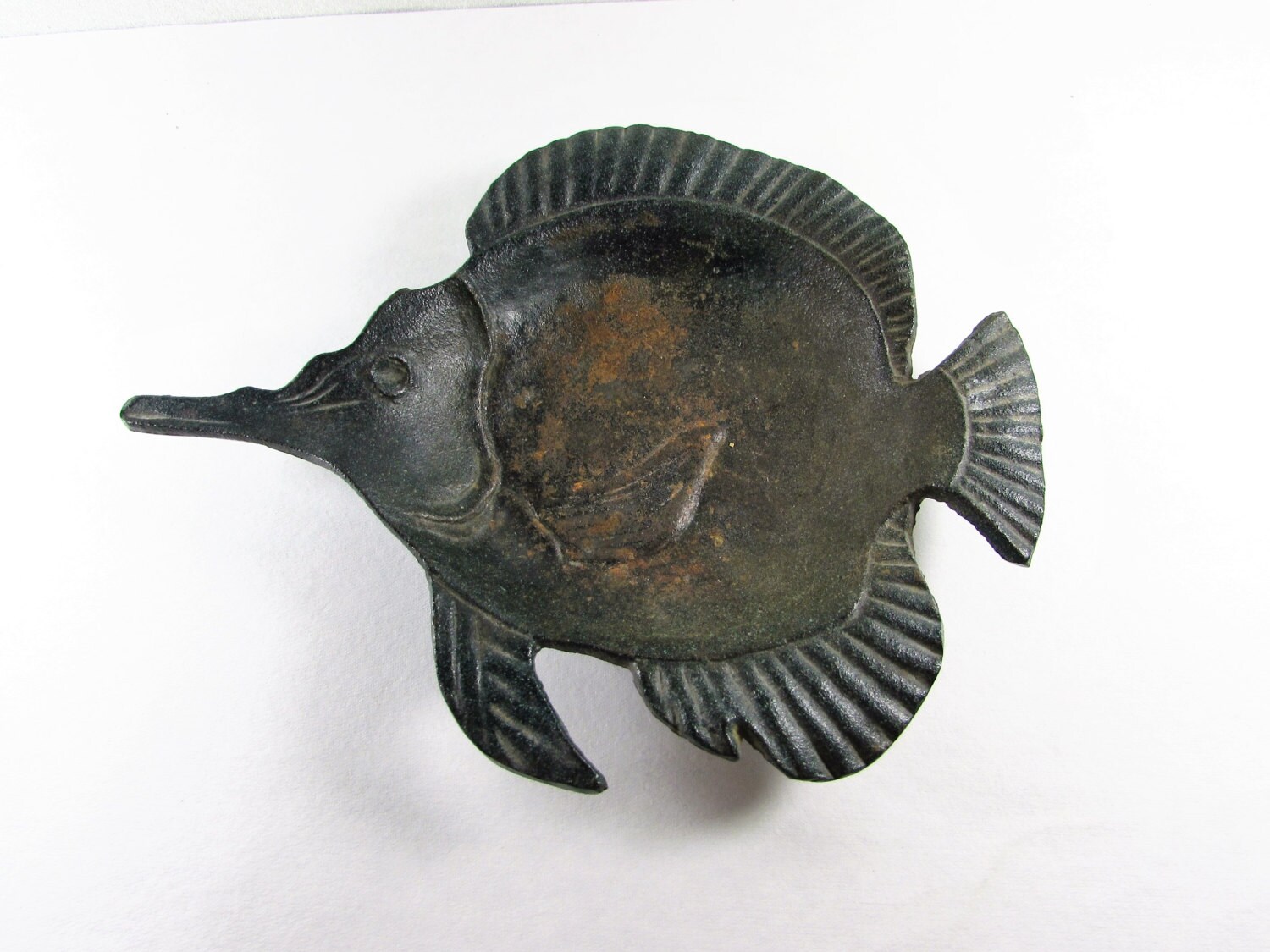 Cast Iron Fish Dish Ashtray Trinket Made in Japan