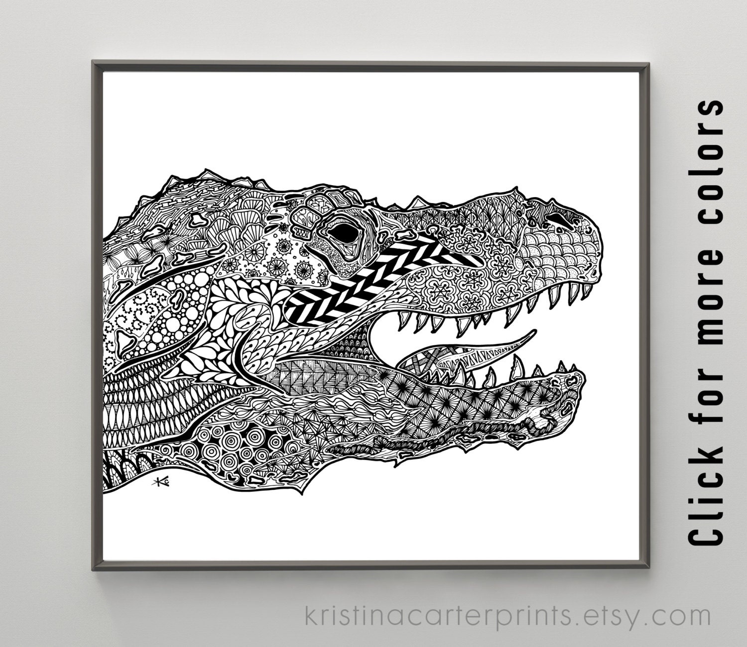 tyrannosaurus rex dinosaur art printdinozentangleboys