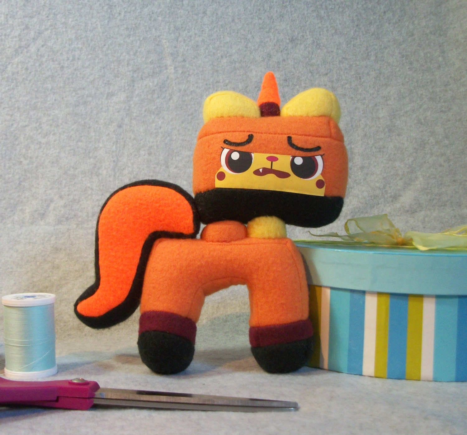 orange dog plush