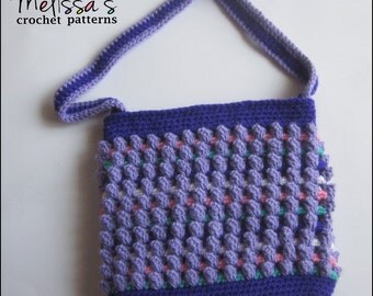 Crochet Pattern - Purple Sherbert Bobbles Purse