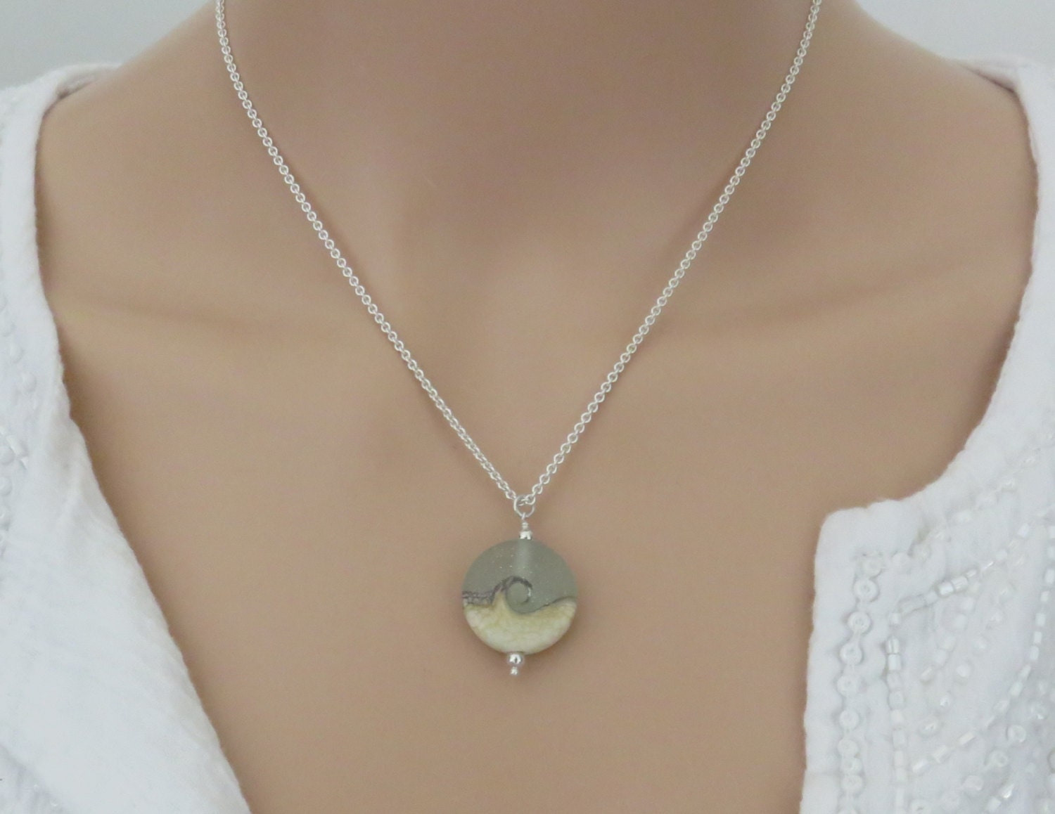 Retirement Gift for Women ocean necklace Ride the Wave