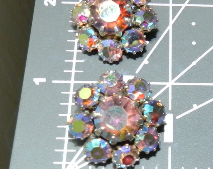 Aurora Borealis Scatter Pins, Aurora Borealis Brooch Pins, Vintage AB Stone Pins, Fashion Jewelry Jewellery, Sweetheart Pins