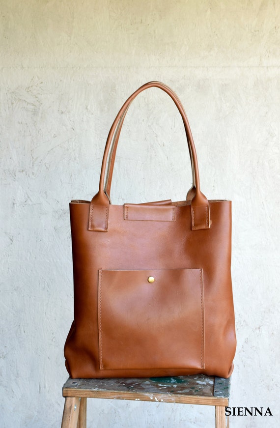 Daydreamer Tote Handmade Leather Tote Bag by BuboHandmade