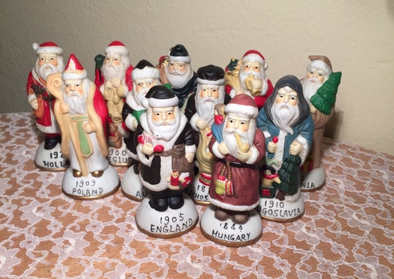 santa around the world figurines