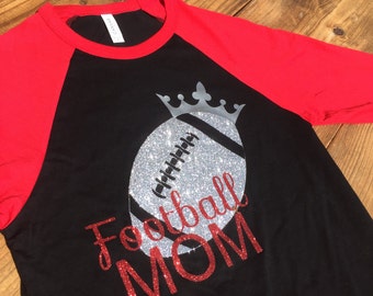 Football Mom Shirt Black with Saying Funny Cool Free