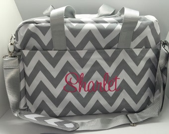 Monogram Diaper bag, Personalized girl boy diaper bag, Diaper bag for boys, baby shower gift, bag for girls, name personalized gift chevron