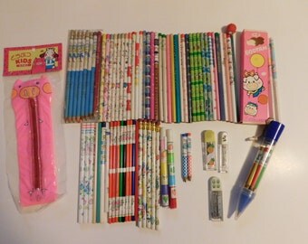 Items similar to mini washi-wrapped japanese pencils - set of 10 ...