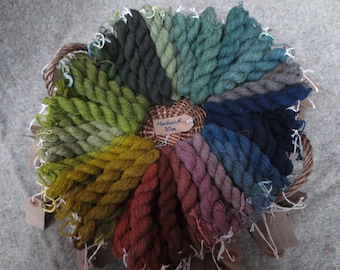 Naturally dyed herdwick wool yarn (fine 2 ply) in 30 metre skeins