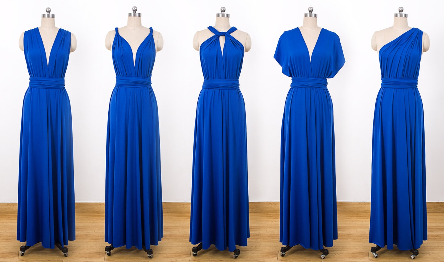 Royal Blue Maxi Infinity Dress Convertible Bridesmaid Dress