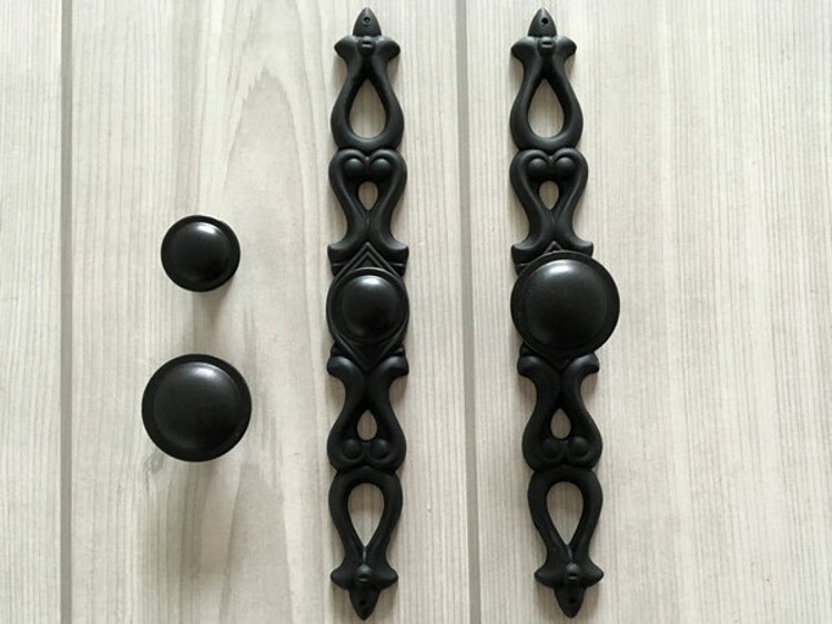 Black Dresser Knob Drawer Knobs Pulls Handles / by LynnsHardware