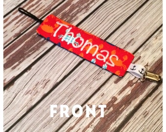 Crab pacifier holder baby pacifier holder baby gift shower gift