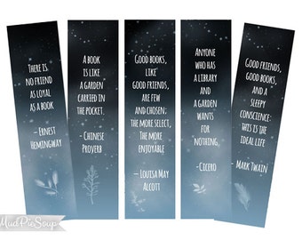 Items similar to Printable Bookmarks - Inspirational Quotes - Instant ...