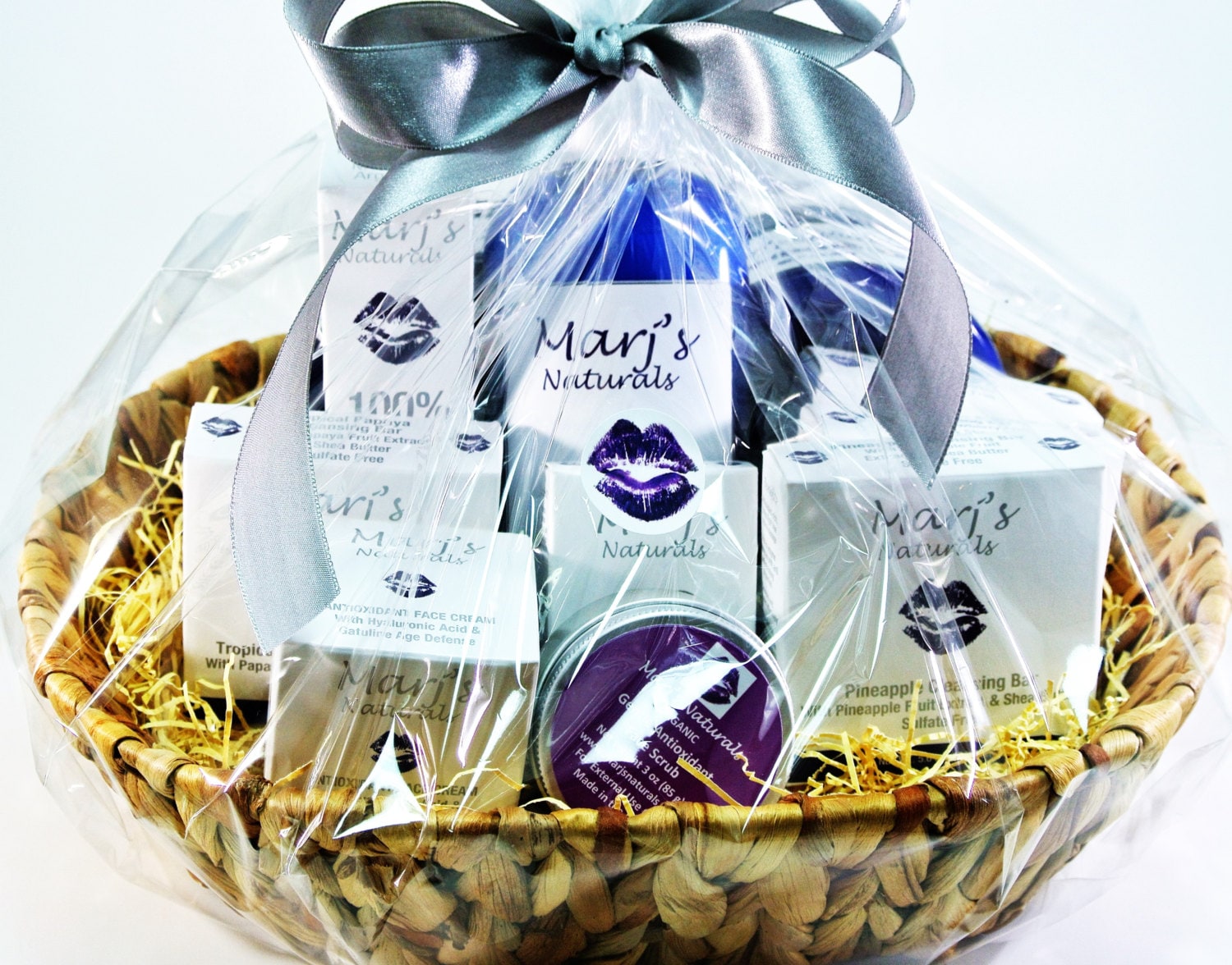 Skincare Gift Basket with Free Handmade Greeting Card