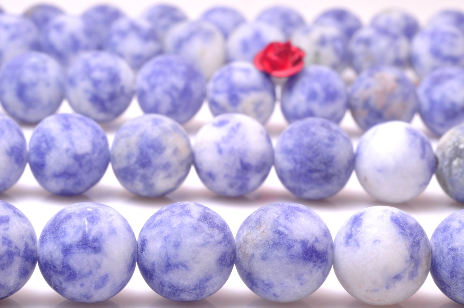 37 pcs of Natural Blue spot Gemstone zebra jasperSemi