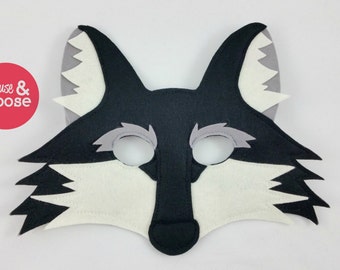 Wool felt Cat Mask for dress up and pretend play. Kitty Cat