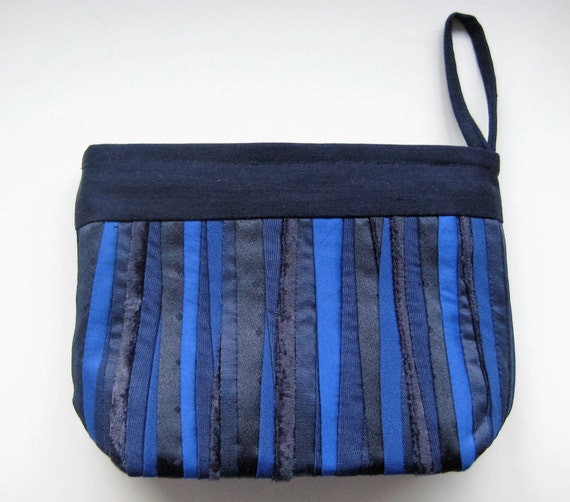 Blue Makeup Bag Cosmetic Bag Travel Cosmetic Bag Blue Make Up