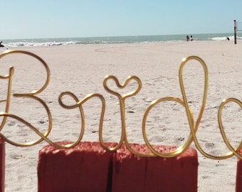 Wedding Hanger, Personalized Wedding Dress Hanger, Wire Name Hanger