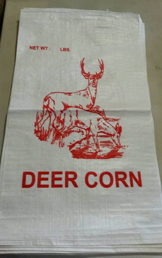 New unused Deer Corn Bags for eco grocery bags. Lot of 10