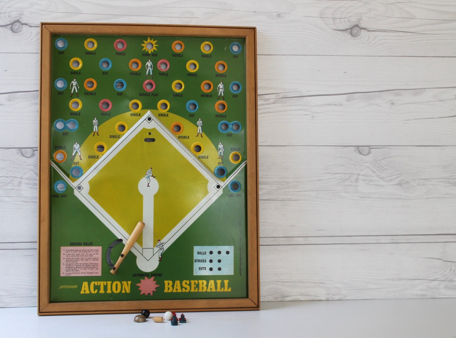 Vintage Action Baseball Game by Pressman Toy Corp. No. 2279