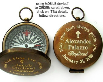 Confirmation Gift. Engraved Compass. Baptism Boy Gift. Personalized. Custom. Confirmation Gift. Godparents Gift. Boy Confirmation. Catholic.