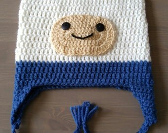 Adventure Time Finn inspired crochet hat