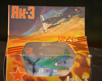 Russian WWII Fighter Plane Model, Made in USSR