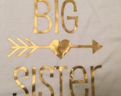 Big sister iron on | Etsy