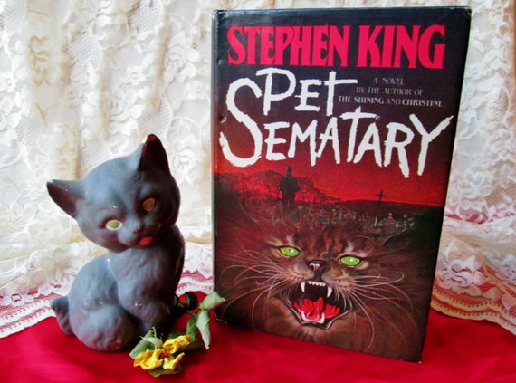 Stephen King Pet Sematary Book Novel Vintage Horror Hardcover